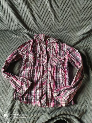 Chemises à carreaux rose