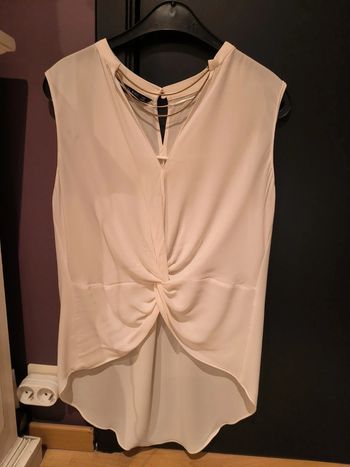 Blouse Zara taille M blanc cassé