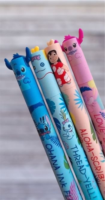 Lot de 4 stylos effaçables stitch Neuf 