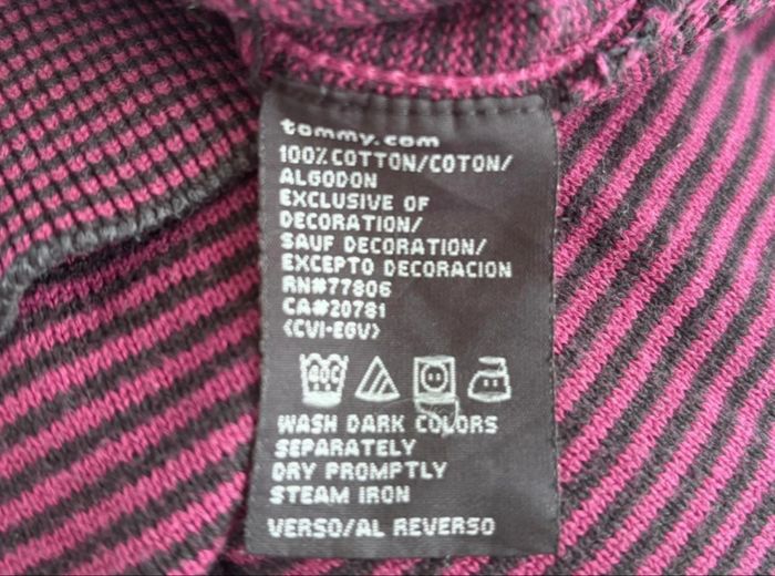 💜 Pull col en V homme Tommy Hilfiger Taille L - 100% coton - photo numéro 5