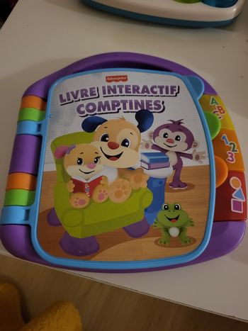 Livre interactif comptines fisher price