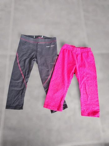 Lot 2 leggings 36 mois