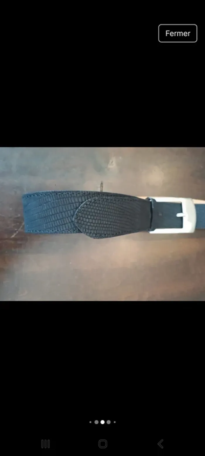 Ceinture homme Angelo de Lombardi cuir 85cm - photo numéro 10