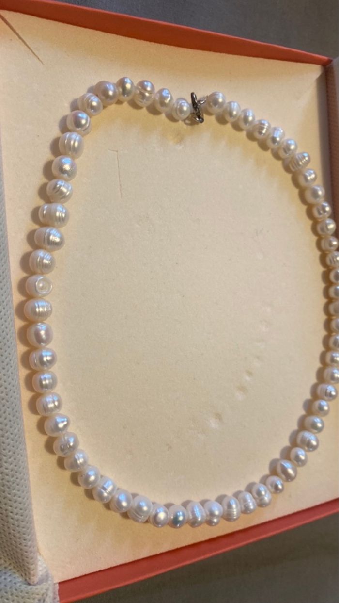 Collier en véritable perle de culture - photo numéro 5