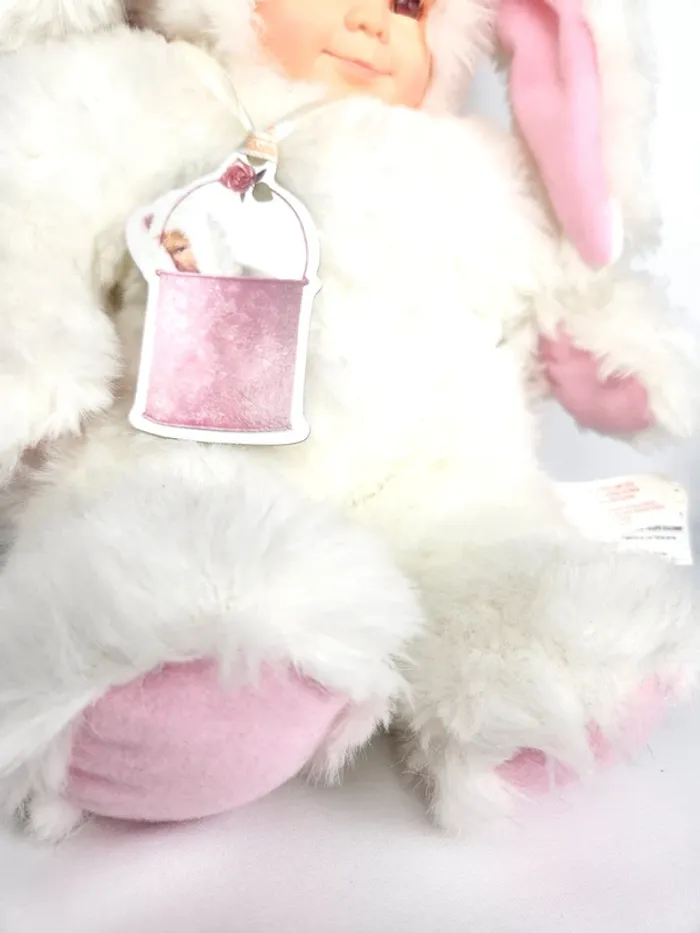 Peluche Anne Geddes Bébé Lapin Blanc 35 cm - photo numéro 6