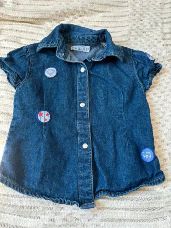 Chemise en jean fille Okaidi 2 ans