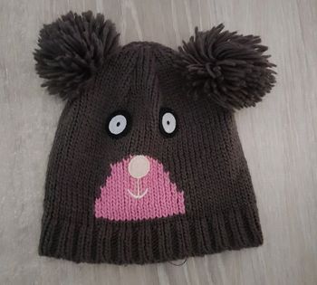 Bonnet fille ourson