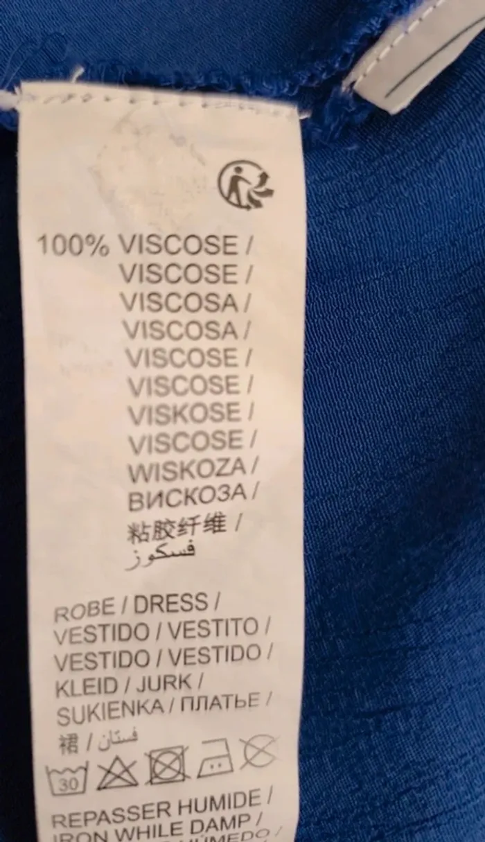 Robe midi Bleu roi T38 Kiabi - photo numéro 11