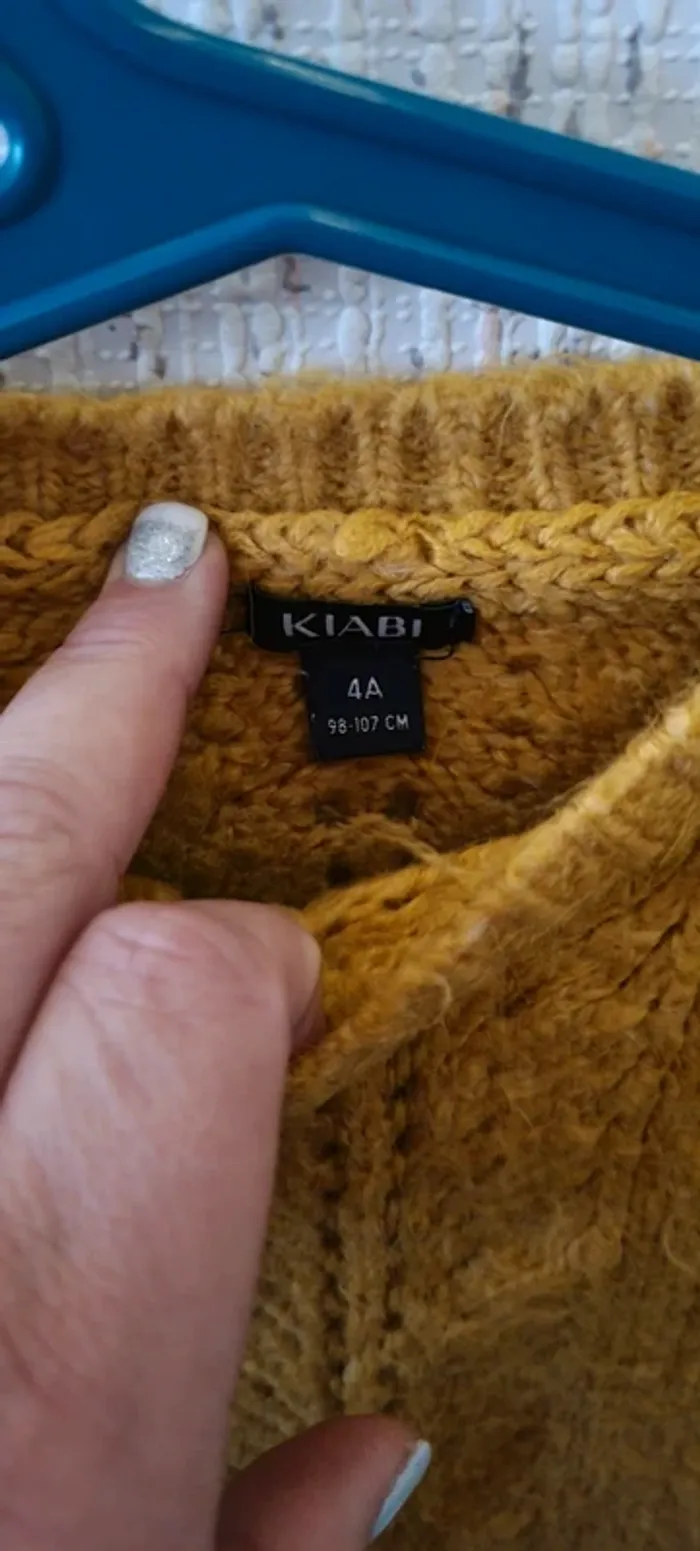 Pull chaud moutarde taille 4 ans kiabi - photo numéro 8