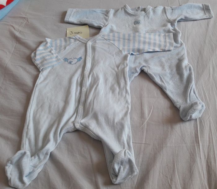 Pyjama bleu Petit Bateau 3m