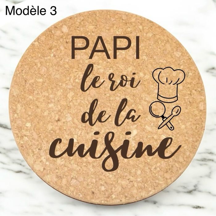 Dessous de plat en liège personnalisé - photo numéro 3