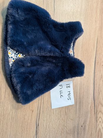 Veste sans manche fourrure