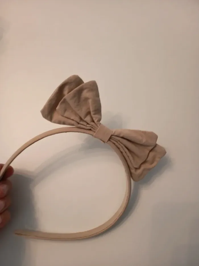 Serre tete fille beige - photo numéro 2