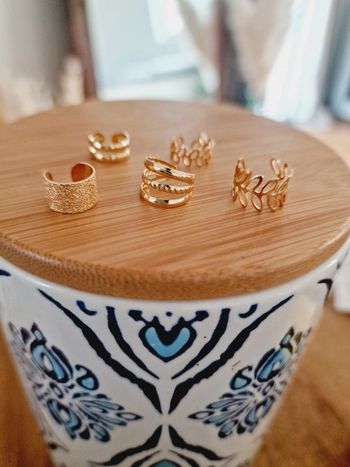 Lot de 5 boucle d'oreilles à pince