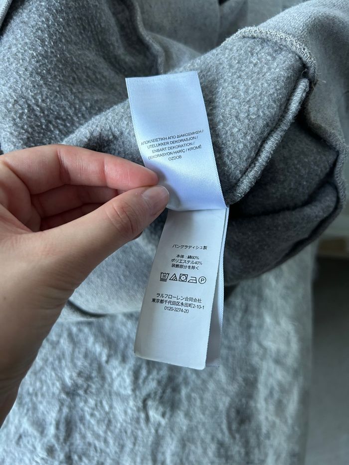 Pull gris à capuche Ralph Lauren - photo numéro 9