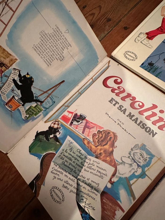 État satisfaisant - Lot de 4 livres Caroline grands albums Hachette blancs Pierre Probst - photo numéro 6