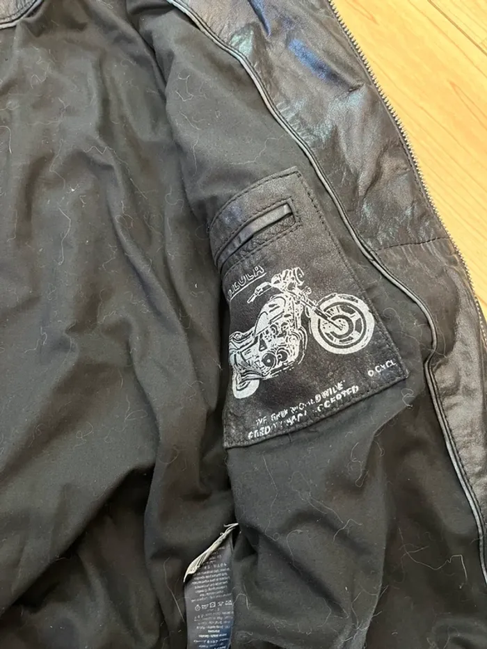 Blouson cuir pépé jean édition spéciale Andy warhol - photo numéro 5