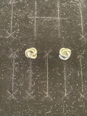 boucles d’oreilles argentées