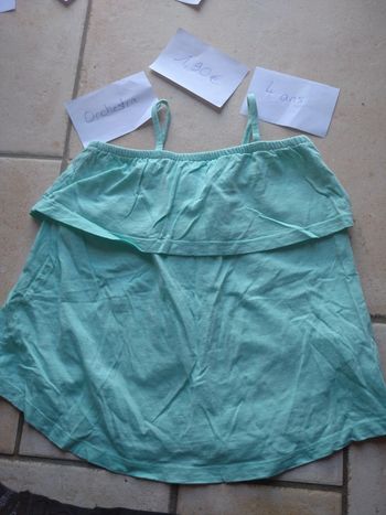 Tee shirt chemise sans manche bretelles Fille 4 ans Orchestra