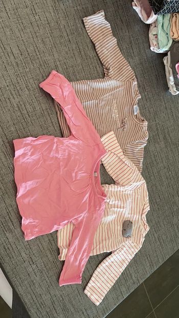 Lots hauts manches longues 3 mois