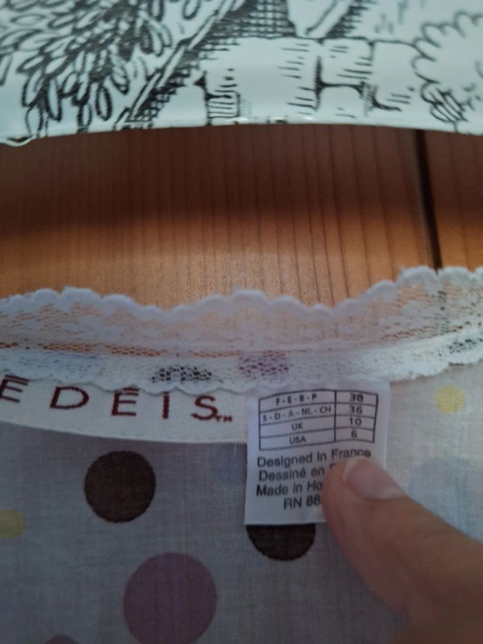 Haut d été Edeis à pois - photo numéro 7