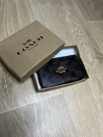 Coach Porte-monnaie Marron /Or – Neuf avec boîte