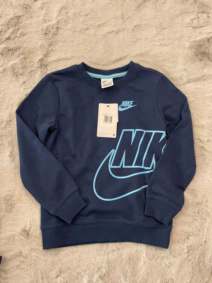 Ensemble Nike Pull + jogging bleu - Taille 6-7ans - photo numéro 2