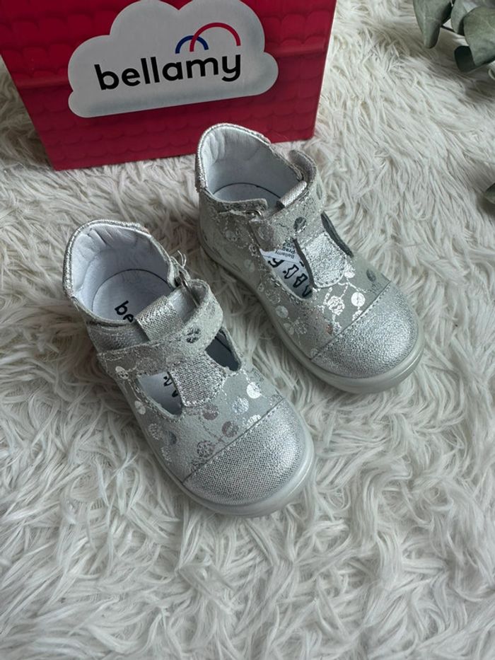 Paire de chaussures argentées Bellamy taille 20 - photo numéro 3