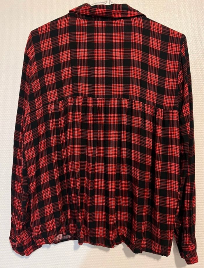 Chemise à Carreaux Rouge et Noir - Pimkie - Taille M - photo numéro 3