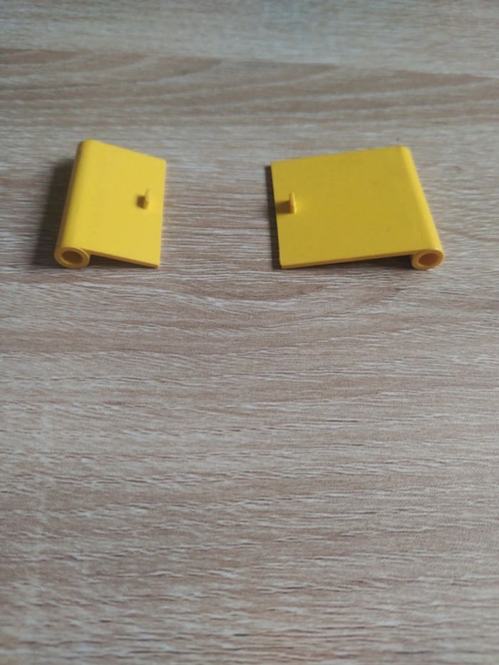 Lego ancien lot 2 portes jaune - photo numéro 4