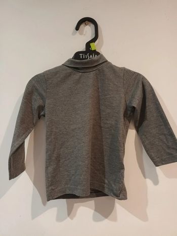 Col roulé gris 12mois