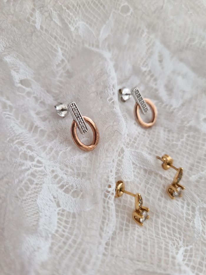 Lot boucles d'oreilles fantaisies - photo numéro 15