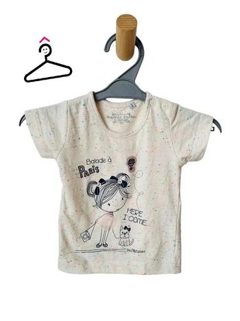 T-shirt  “Balade à Paris” - Alphabet 3 mois (60cm)