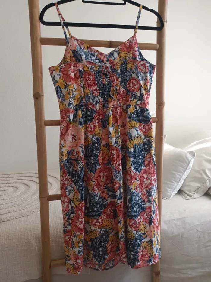 Robe en lin fleurie 38/40 - photo numéro 3