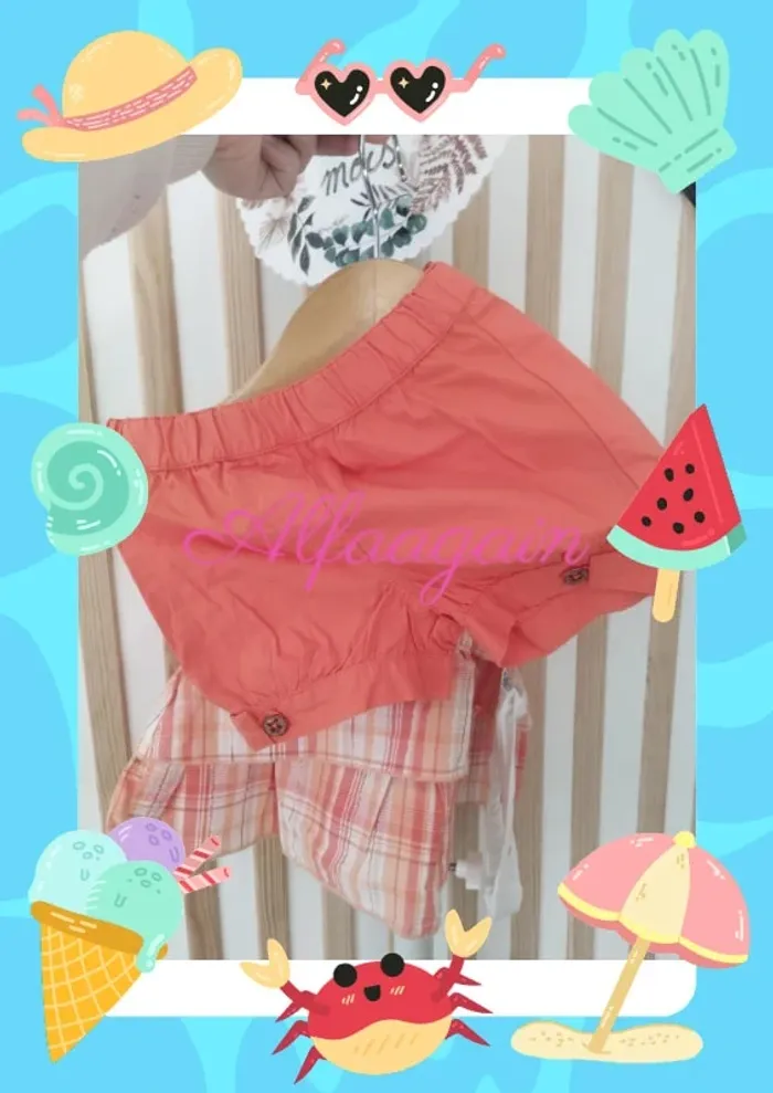 Ensemble neuf été 12mois orange - photo numéro 7