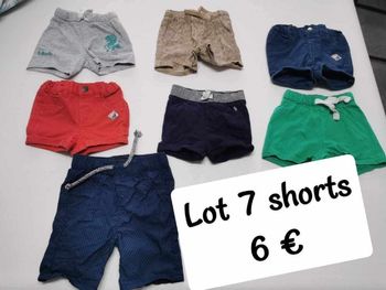 Lot 7 shorts 3 mois