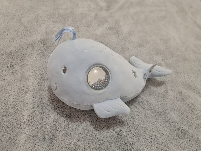 Hochet peluche baleine bleue - Naissance - photo numéro 2