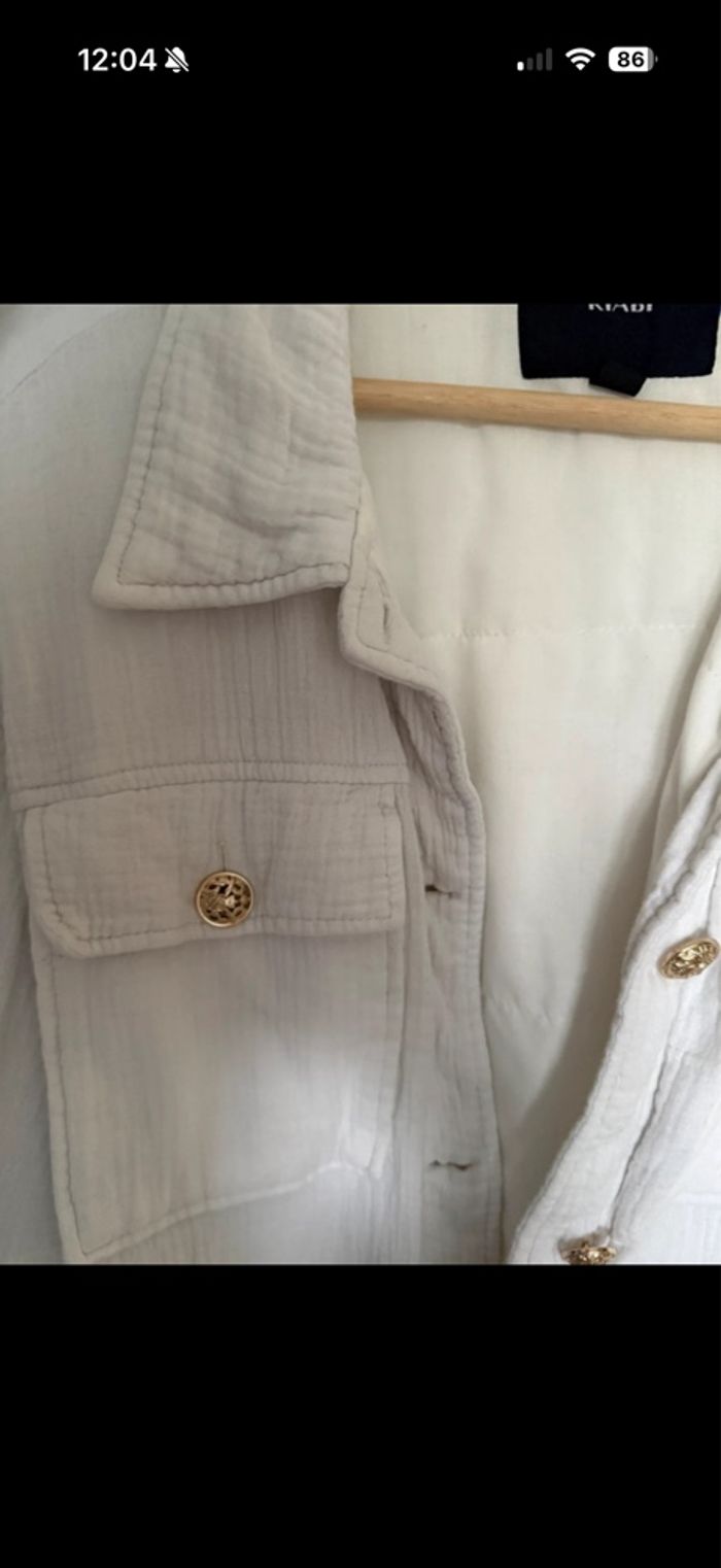 Veste blanche Kiabi - photo numéro 3