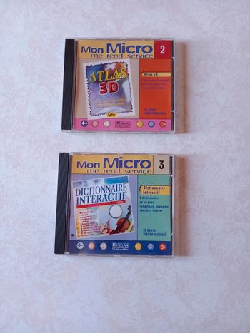 Lot de 2 CD Rom éditions atlas