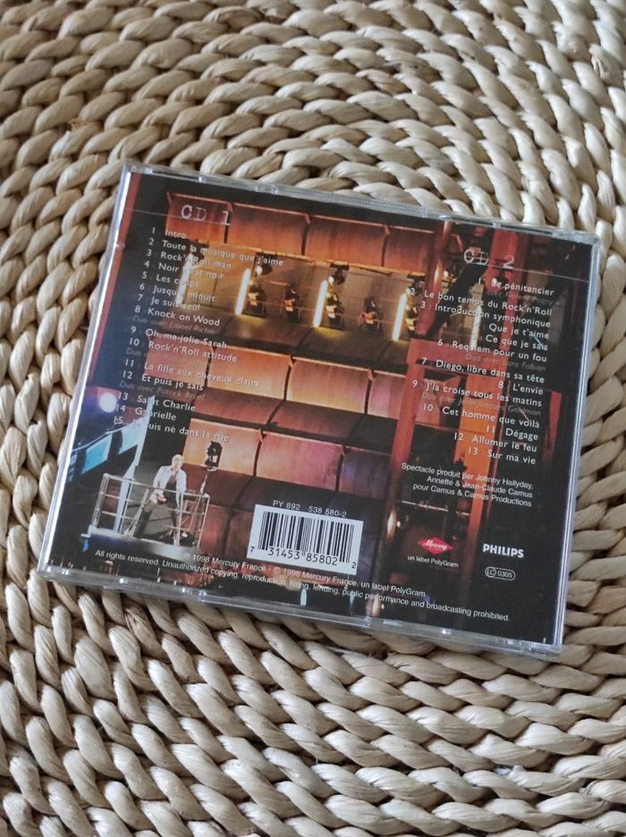 CD album Johnny Hallyday 1998 - photo numéro 2