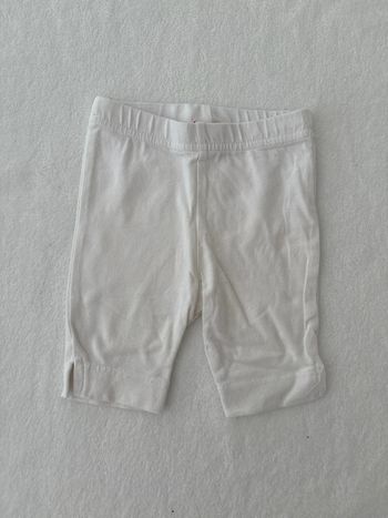 Demi legging blanc simple 3 mois