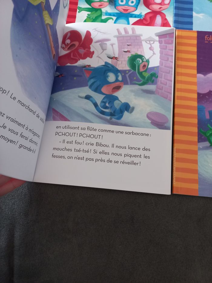 Lot 4 livres premières lectures folio cadet cp ce1 les pyjamasques - photo numéro 3