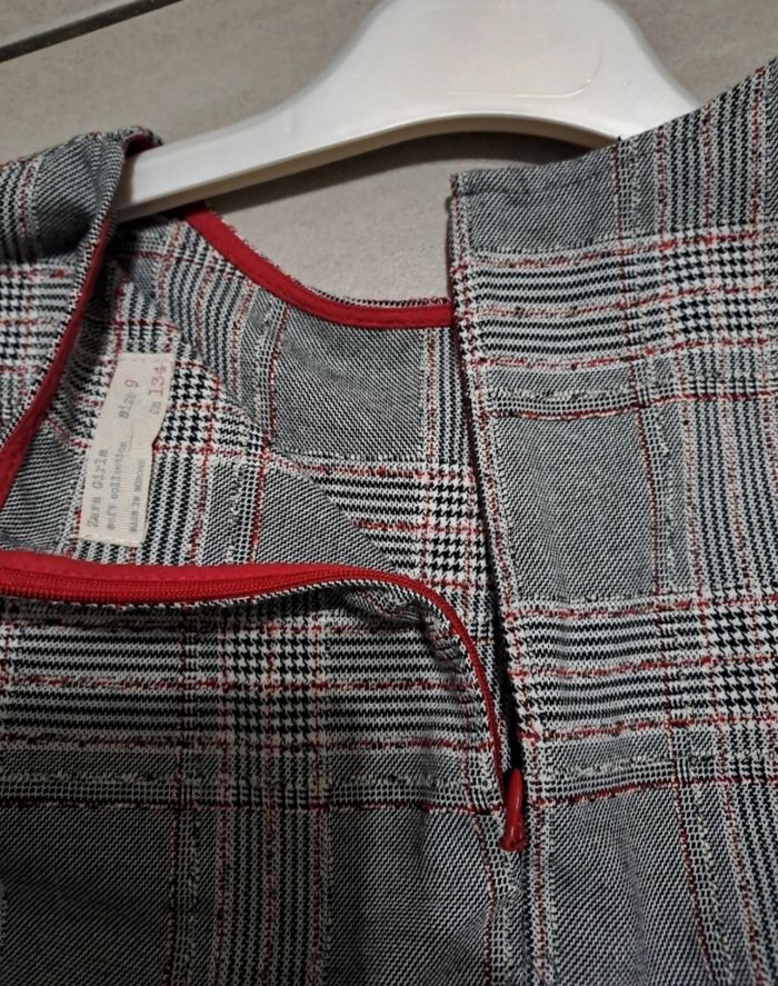 Robe à carreaux manches évasées - photo numéro 4
