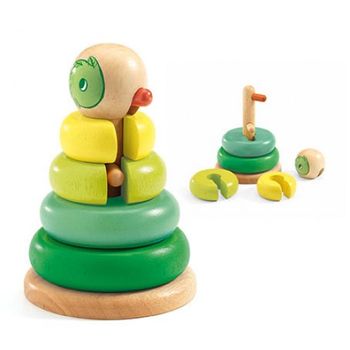 jouet en bois Tournitwist jeu à empiler - Djeco