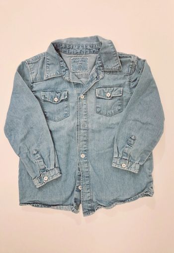 Chemise jean denim Bout'chou 36 mois 94cm 3 ans
