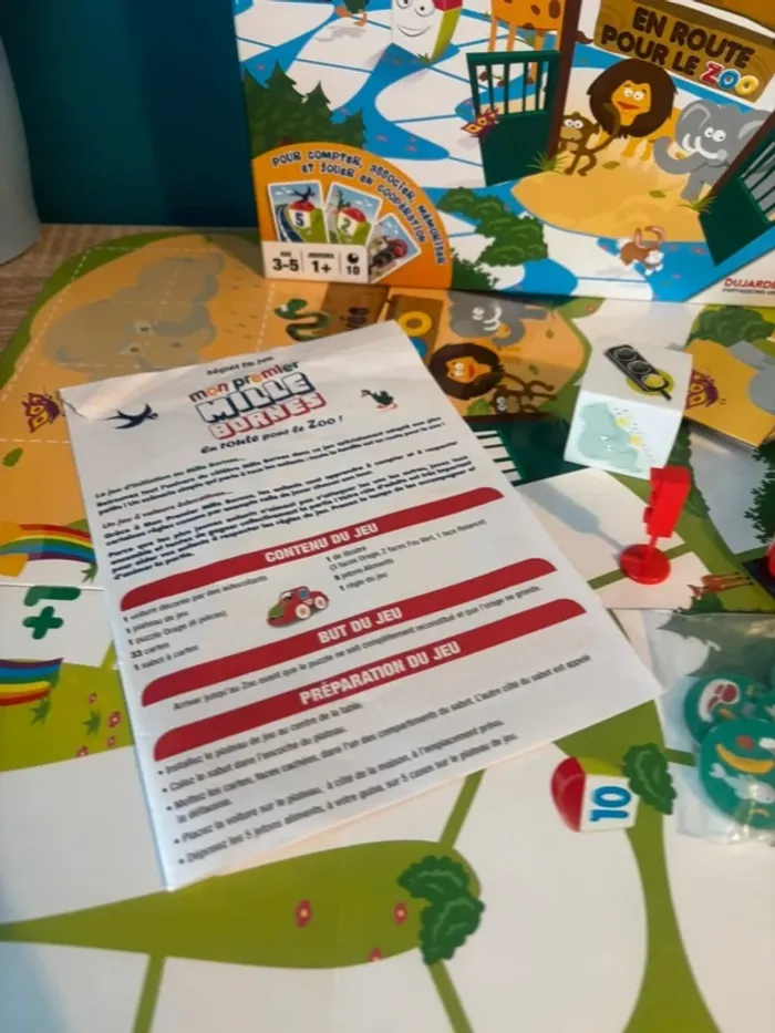 Jeu de société mon premier mille bornes en route pour le zoo - photo numéro 3