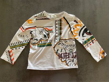 T-shirt longues manches blanc Kenzo 6 ans/116 cm