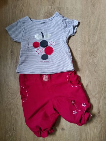 Ensemble t shirt pantalon fille 3 mois