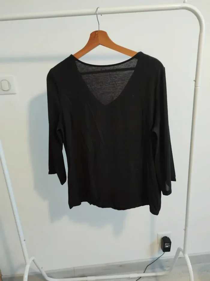 T-shirt ou blouse manches 3/4 taille 40 Marque 123 - photo numéro 3