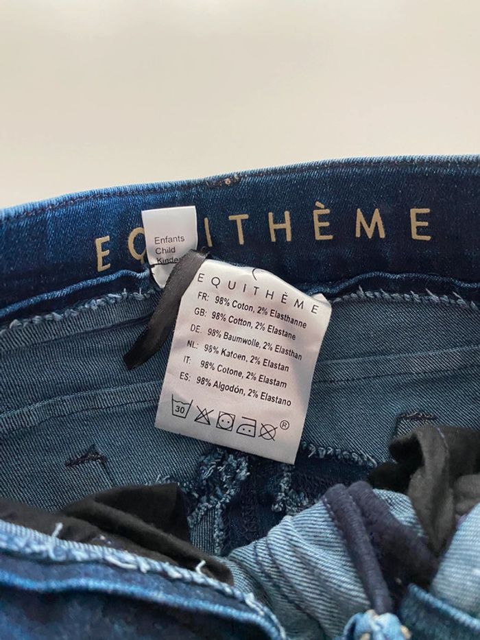 Pantalon Équitation neuf Equithème jean 10 ans - photo numéro 2